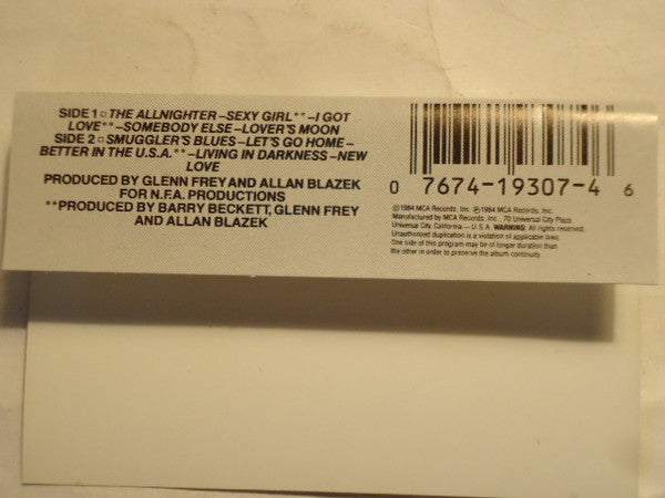 Glenn Frey : The Allnighter (Cass, Album)
