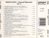 Various : Meditation - Classical Relaxation - Vol. 5 (CD, Comp)