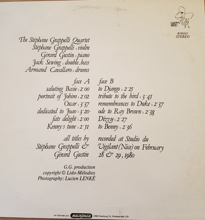 Stéphane Grappelli : Tribute To (LP, Album)