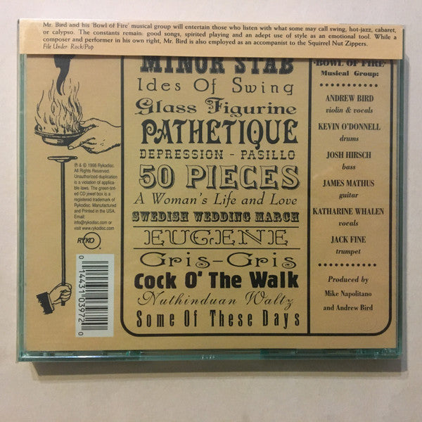 Andrew Bird's Bowl Of Fire : Thrills (CD, Album)