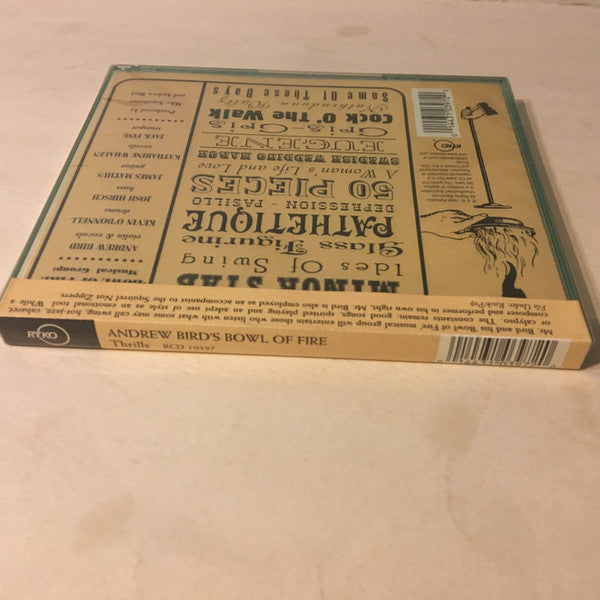 Andrew Bird's Bowl Of Fire : Thrills (CD, Album)