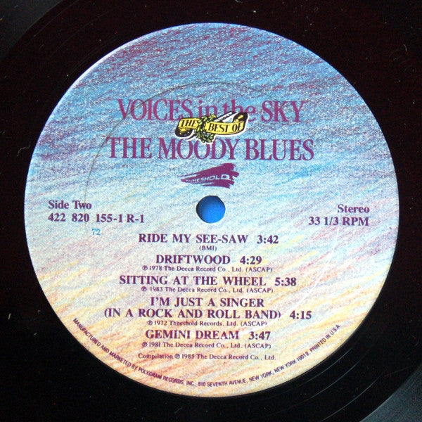 The Moody Blues : Voices In The Sky: The Best Of The Moody Blues (LP, Comp, Club, CRC)