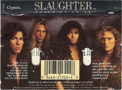 Slaughter : Stick It To Ya (Cass, Album, Club, CRC)