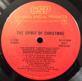 Mormon Tabernacle Choir : The Spirit Of Christmas: Christmas Carols Sung By The Mormon Tabernacle Choir (LP, Album)