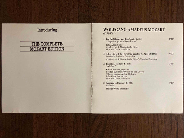 Wolfgang Amadeus Mozart : Introducing Mozart (The Complete Mozart Edition) (CD, Comp)
