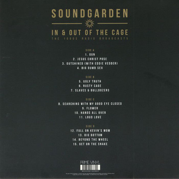 Soundgarden : In & Out Of The Cage - The 1990's Radio Broadcasts (2xLP, Unofficial, Red)