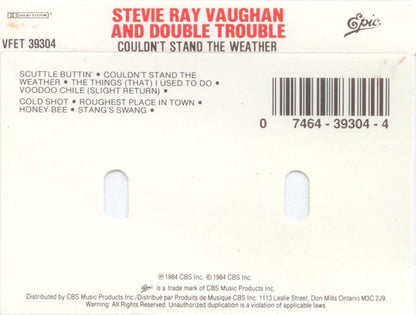 Stevie Ray Vaughan & Double Trouble : Couldn't Stand The Weather (Cass, Album, RE, Dol)