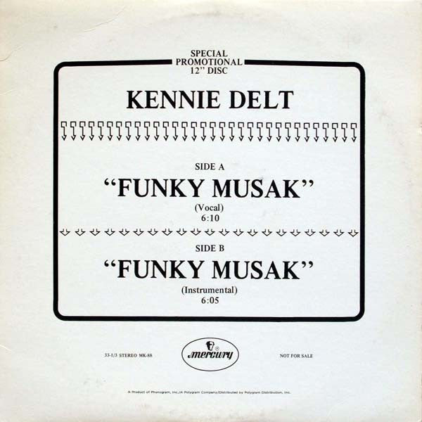 Kennie Delt : Funky Musak (12", Promo)