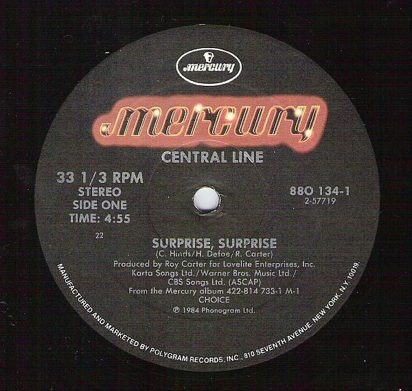 Central Line : Surprise, Surprise / How About You (12")