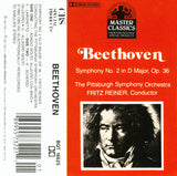 Ludwig Van Beethoven : Fritz Reiner Conducting The Pittsburgh Symphony Orchestra : Symphony No. 2 In D Major, Op. 36 (Cass, Album, RE)