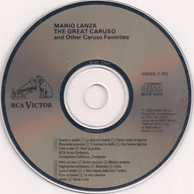 Mario Lanza : The Great Caruso And Other Caruso Favorites (CD, Album, Comp, RM)