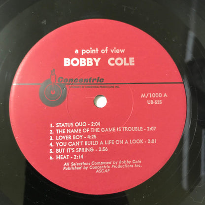 Bobby Cole : A Point Of View (LP, Album, Mono)