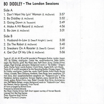 Bo Diddley : The London Sessions (Cass, Album, RE)