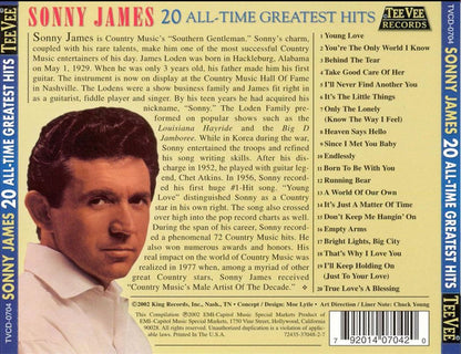 Sonny James : 20 All Time Greatest Hits (CD, Album, Comp)