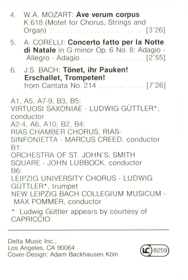 Various : Classical Christmas (Cass, Comp, Dol)