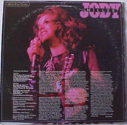 Jody Miller : Will You Love Me Tomorrow (LP, Promo)