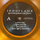 Ironflame : Lightning Strikes The Crown (LP, Album, Ltd, Num, RP, Ora)