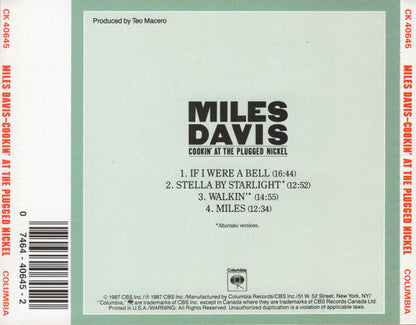 Miles Davis : Cookin' At The Plugged Nickel (CD, Album, RM, RP)