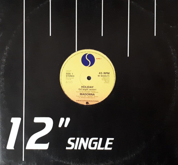 Madonna : Holiday (12", Single, Gen)