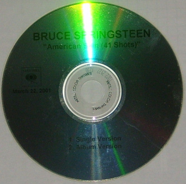 Bruce Springsteen & The E-Street Band : American Skin (41 Shots) (CDr, Single)