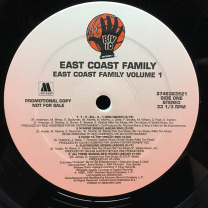 Various : East Coast Family Volume 1 (LP, Album, Promo)