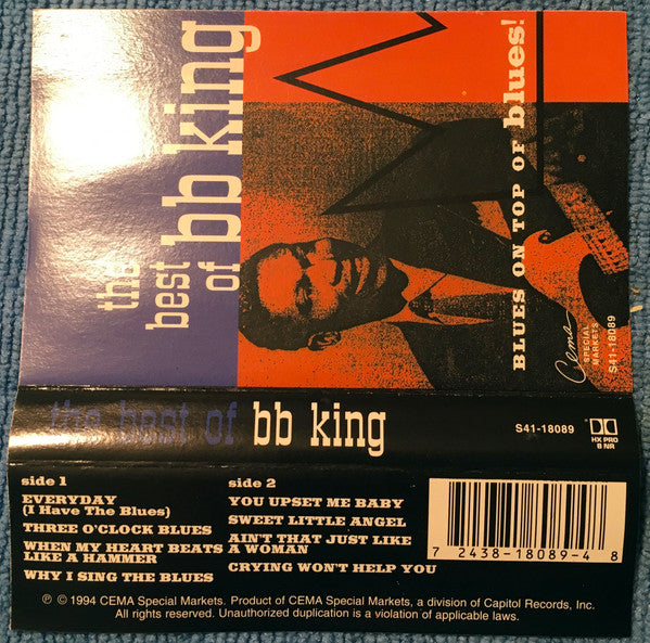 B.B. King : The Best Of BB King - Blues On Top Of Blues (Cass, Comp)