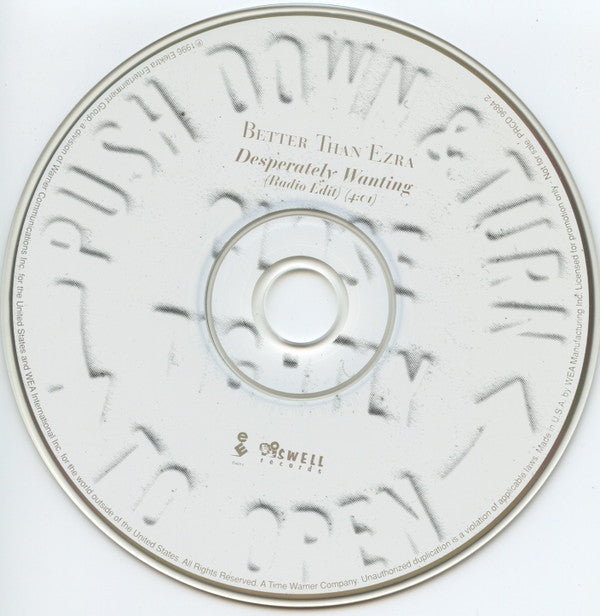 Better Than Ezra : Desperately Wanting (CD, Single, Promo)
