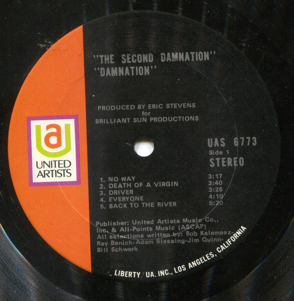 Damnation Of Adam Blessing : The Second Damnation (LP, Album, Ter)