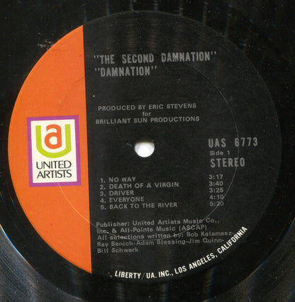 Damnation Of Adam Blessing : The Second Damnation (LP, Album, Ter)