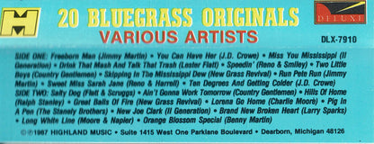 Various : 20 Bluegrass Originals (Cass, Comp)
