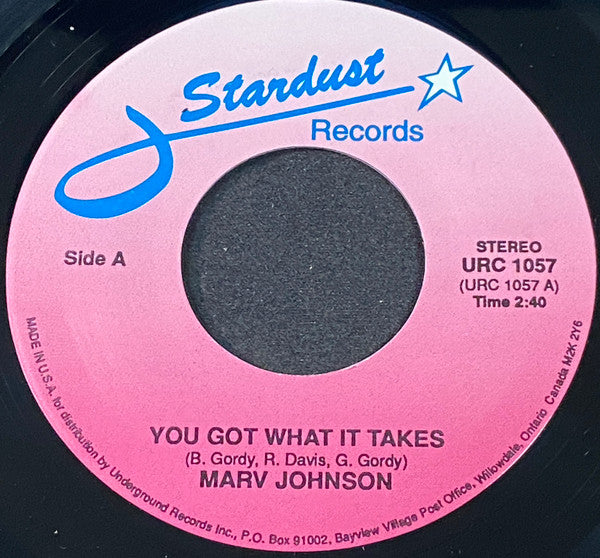 Marv Johnson : You Got What It Takes (7", Single)