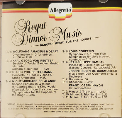 Various : Royal Dinner Music (CD, Comp)