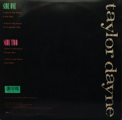 Taylor Dayne : Tell It To My Heart (12")