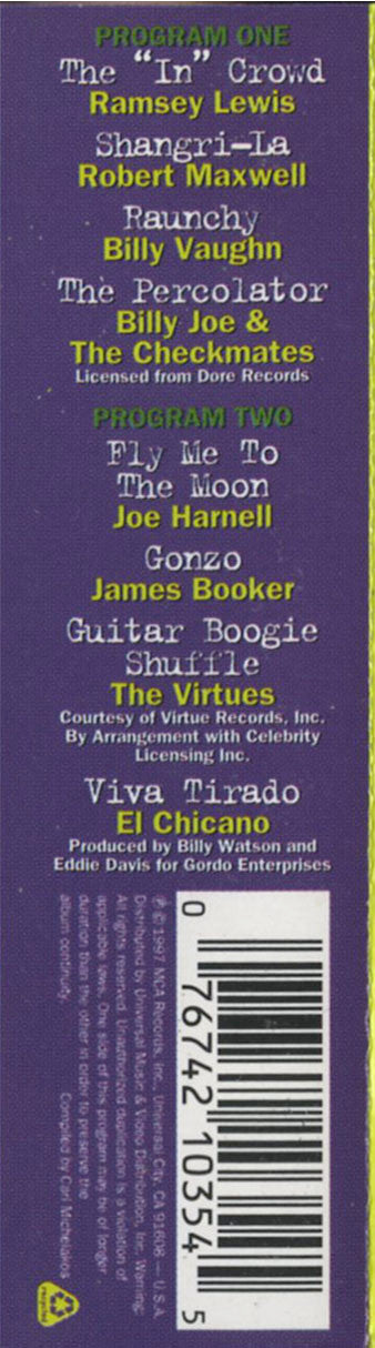 Various : Classic Rock & Roll Instrumental Hits, Volume 2 (Cass, Comp)