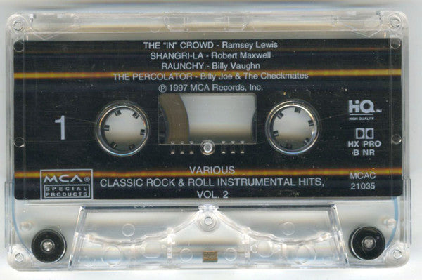 Various : Classic Rock & Roll Instrumental Hits, Volume 2 (Cass, Comp)