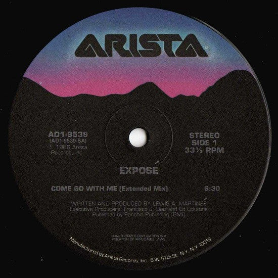 Exposé : Come Go With Me (12", Single)
