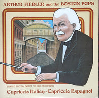Arthur Fiedler And Boston Pops Orchestra : Capriccio Italien - Capriccio Espagnol (LP, Album, Ltd, Dir)