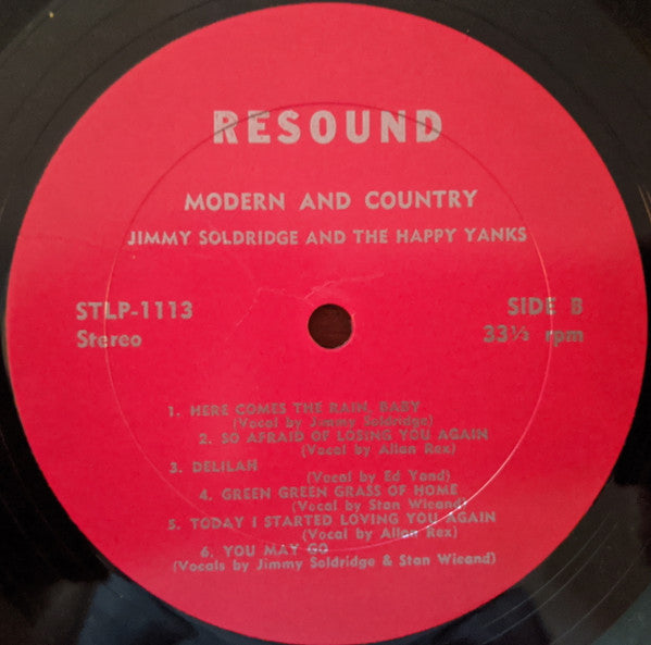 Jimmy Soldridge And The Fabulous Happy Yanks : Play Music For You (LP, Album)