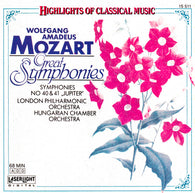 Wolfgang Amadeus Mozart, London Philharmonic Orchestra, Hungarian Chamber Orchestra, Janos Sandor, Vilmos Tátrai : Great Symphonies (CD, Album)