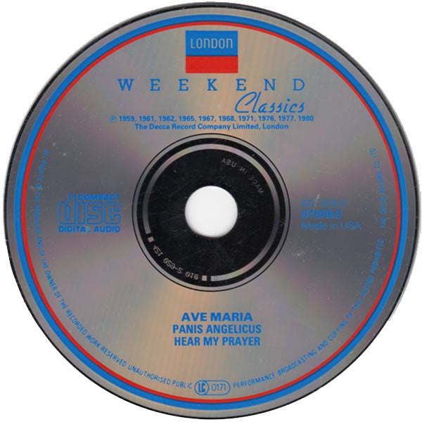 Johann Sebastian Bach / Franz Schubert : Ave Maria (CD, Comp)