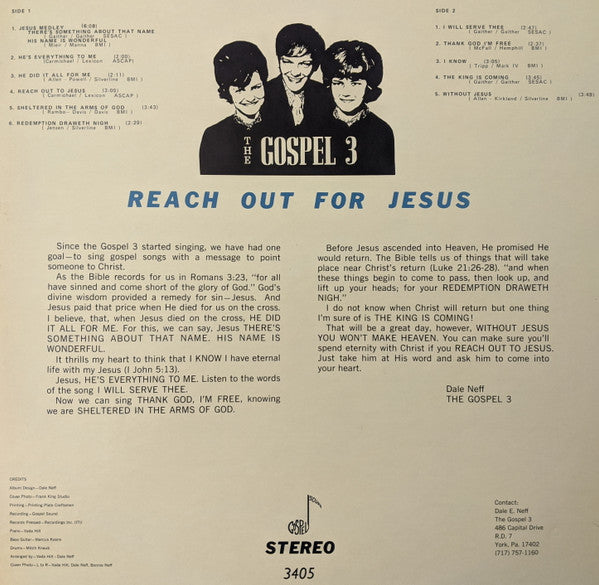 The Gospel 3 : Reach Out For Jesus (LP, Album)