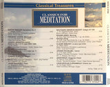 Various : Classics For Meditation (CD, Comp)