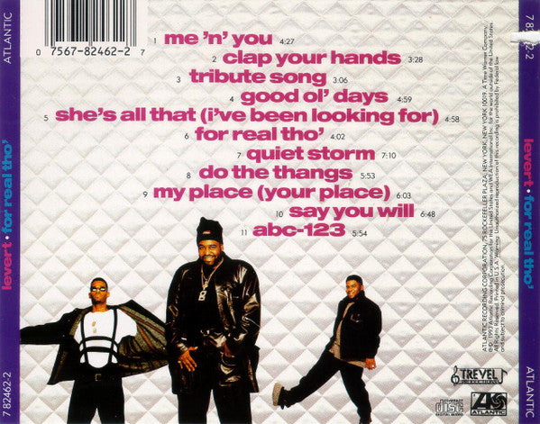 Levert : For Real Tho' (CD, Album)