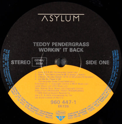 Teddy Pendergrass : Workin' It Back (LP, Album)