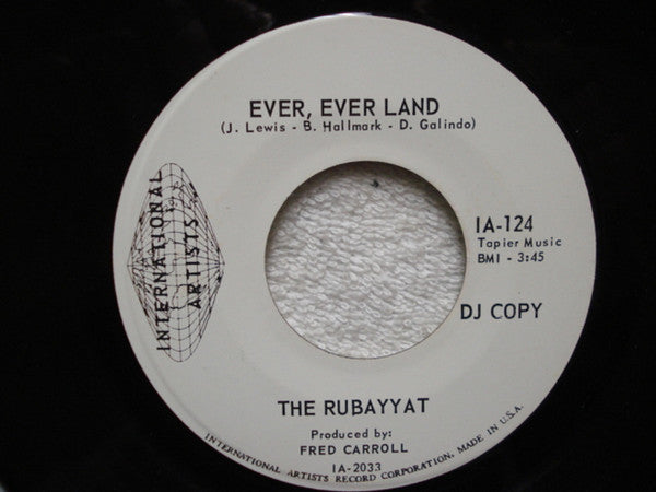 The Rubayyat : If I Were A Carpenter (7", Single, Promo)