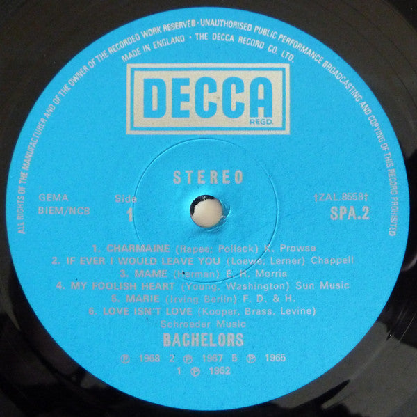 The Bachelors : The World Of The Bachelors (LP, Comp)