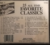 Various : 25 All Time Favorite Classics Vol. 1 (CD, Comp)