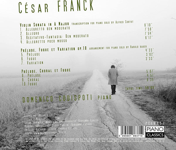 Domenico Codispoti, César Franck : Violin Sonata In A Major, Prelude, Fugue Et Variation Op. 18, Choral Et Fugue (CD, Album)
