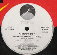 Simply Red : Maybe Someday ... (12", Single, Promo)