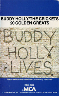 Buddy Holly & The Crickets (2) : 20 Golden Greats (Cass, Comp, RE, Whi)